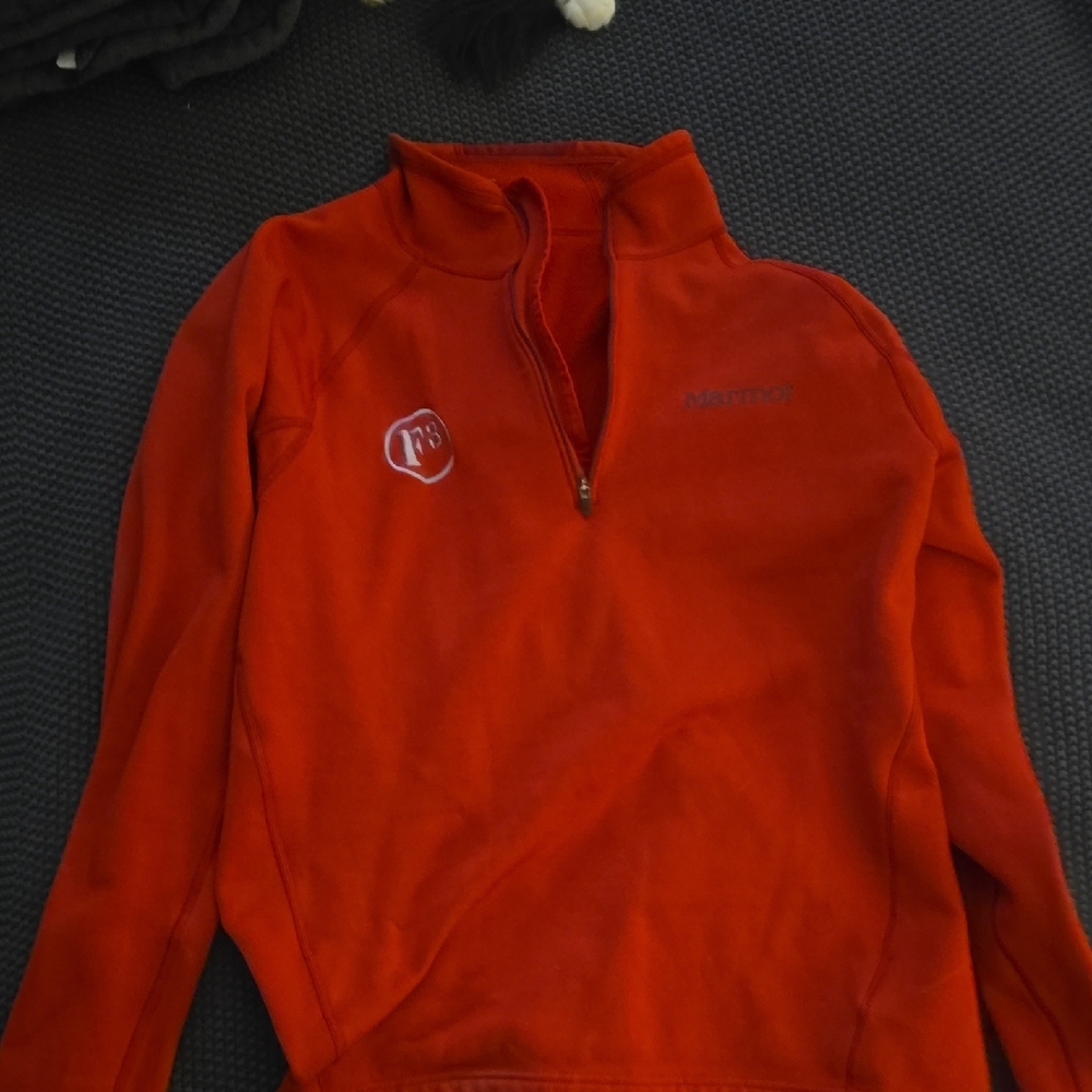 Marmot Vibrant Red Quarter-Zip Pullover